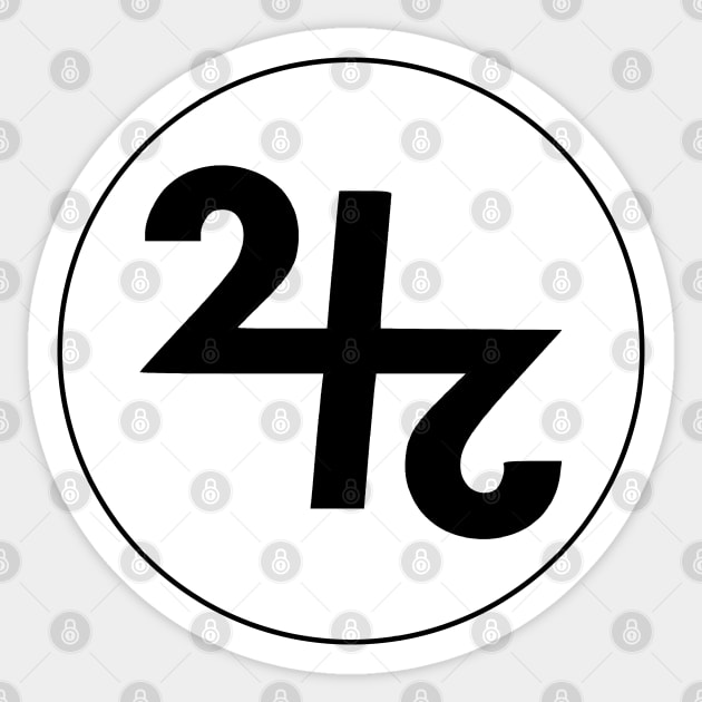 Front 242 - Roundal. Sticker by OriginalDarkPoetry